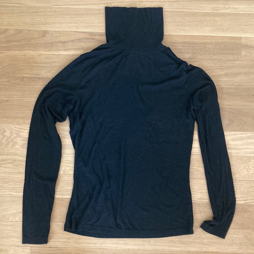 Ribbed turtleneck, Main Street exchange, xs, black